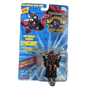 Synchro Superhuman Samurai Syber Squad 3.5" Action Figure Playmates 1994 SEALED